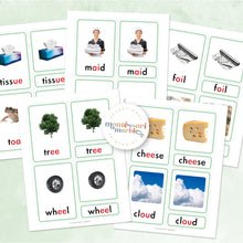 Load image into Gallery viewer, Montessori Green Series Nomenclature Cards
