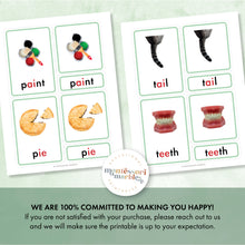 Load image into Gallery viewer, Montessori Green Series Nomenclature Cards
