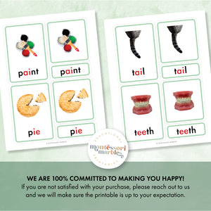 Montessori Green Series Nomenclature Cards