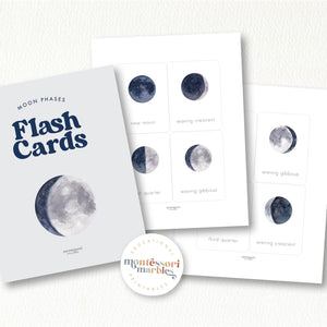 Moon Phases Flash Cards