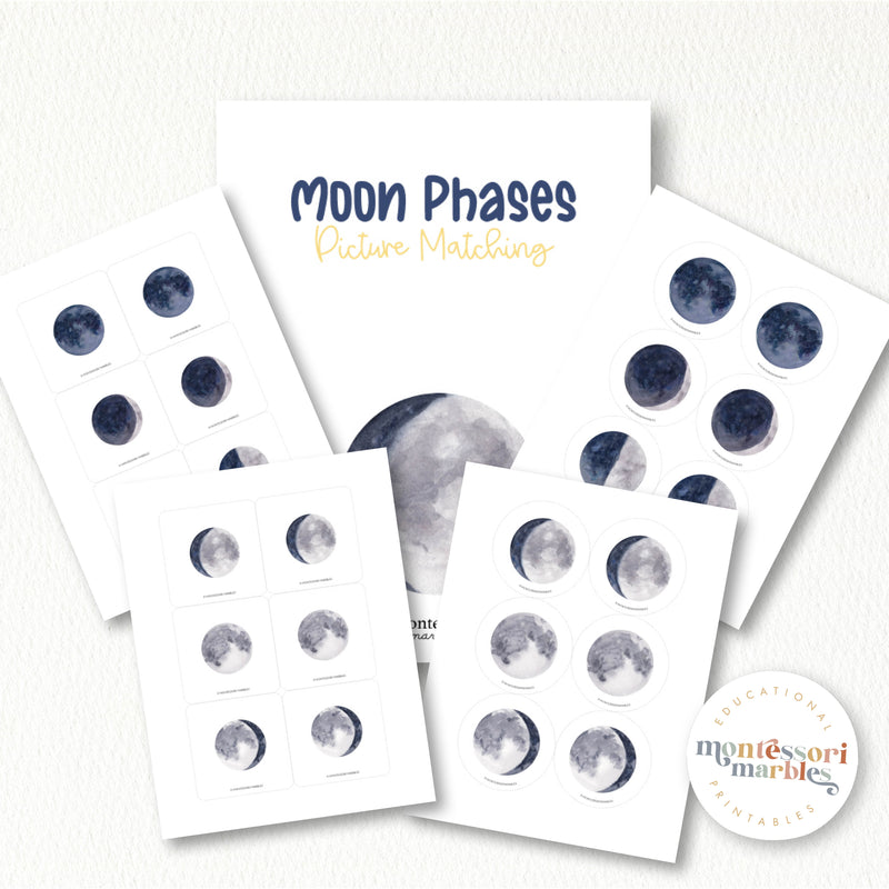 Moon Picture Matching & Memory Game