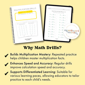 Multiplication Drills Workbook Level 1