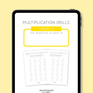 Multiplication Drills Workbook Level 1