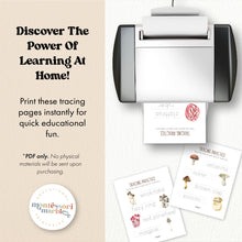Load image into Gallery viewer, Mushrooms &amp; Fungi Tracing Pages
