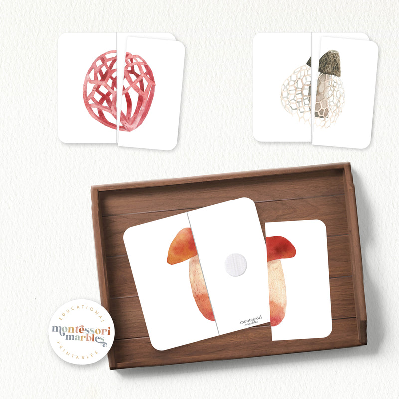 Mushroom Two-Piece Puzzles