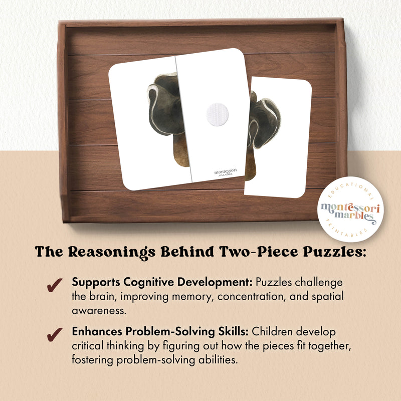 Mushroom Two-Piece Puzzles
