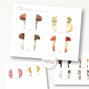 Mushroom Two-Piece Puzzles