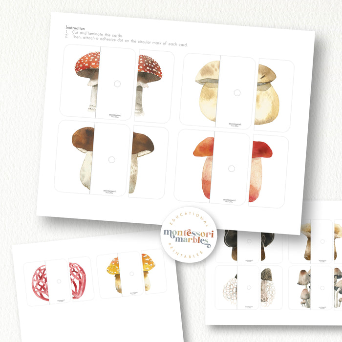 Mushroom Two-Piece Puzzles