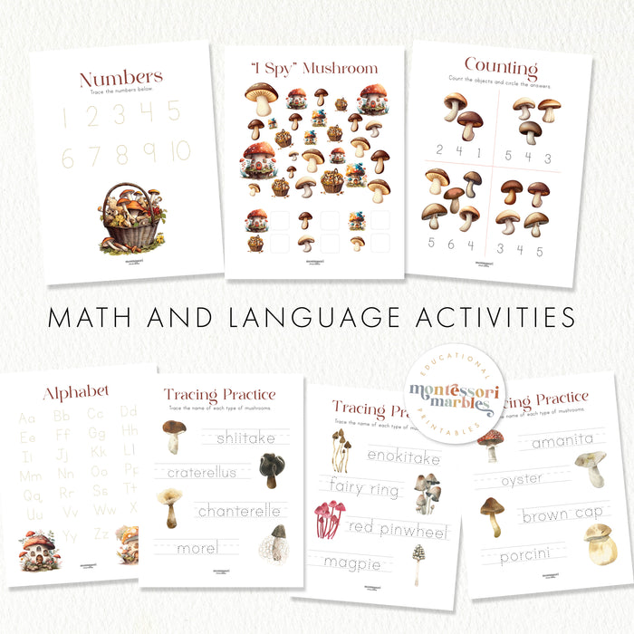 Mushroom Activity Workbook