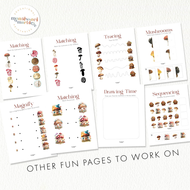 Mushroom Activity Workbook