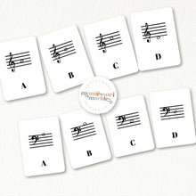 Load image into Gallery viewer, Music Notes Flash Cards
