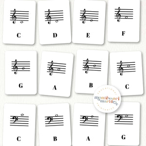 Music Notes Flash Cards