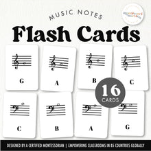 Load image into Gallery viewer, Music Notes Flash Cards
