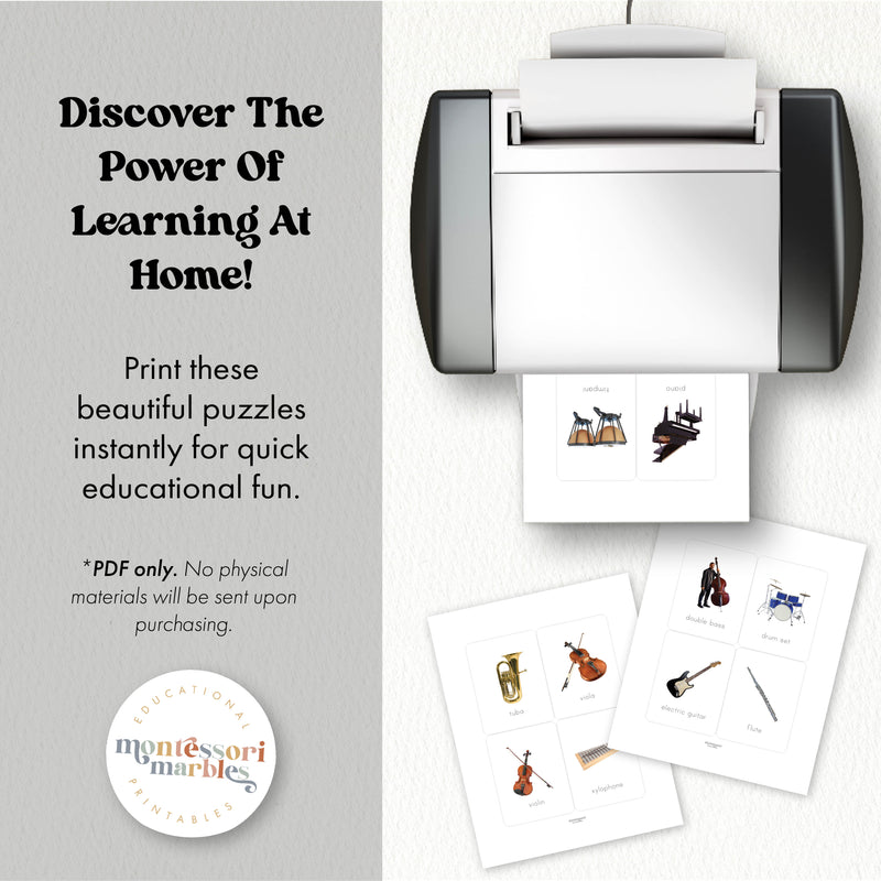 Musical Instruments Flash Cards