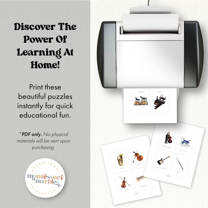 Musical Instruments Flash Cards