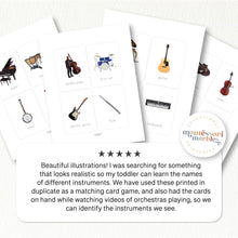 Load image into Gallery viewer, Musical Instruments Flash Cards
