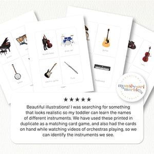 Musical Instruments Flash Cards