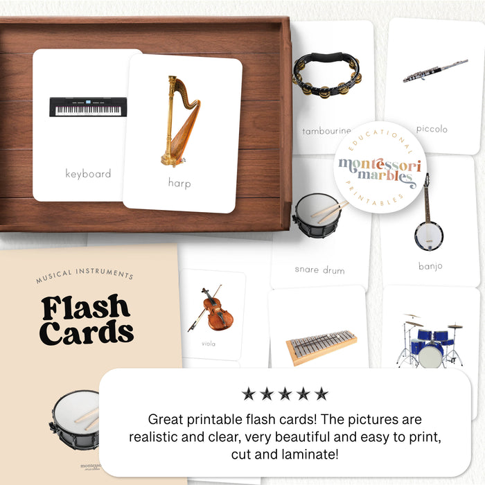 Musical Instruments Flashcardss Musical Instruments Flash Cards | 20 Orchestra Music Education Ages 4-7 ...