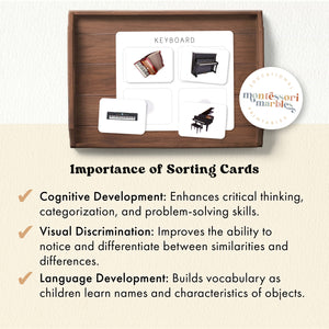 Musical Instruments Sorting Cards