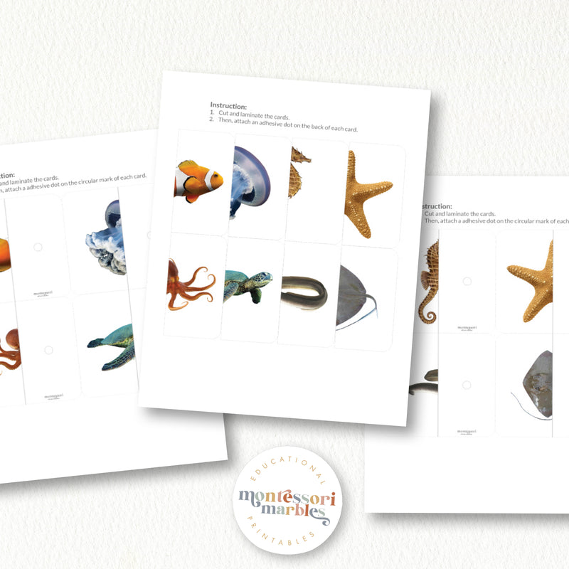Ocean Animals Two-Piece Puzzles