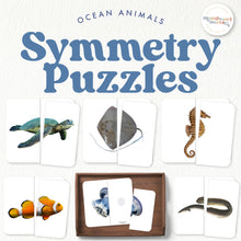 Load image into Gallery viewer, Ocean Animals Symmetry Puzzles
