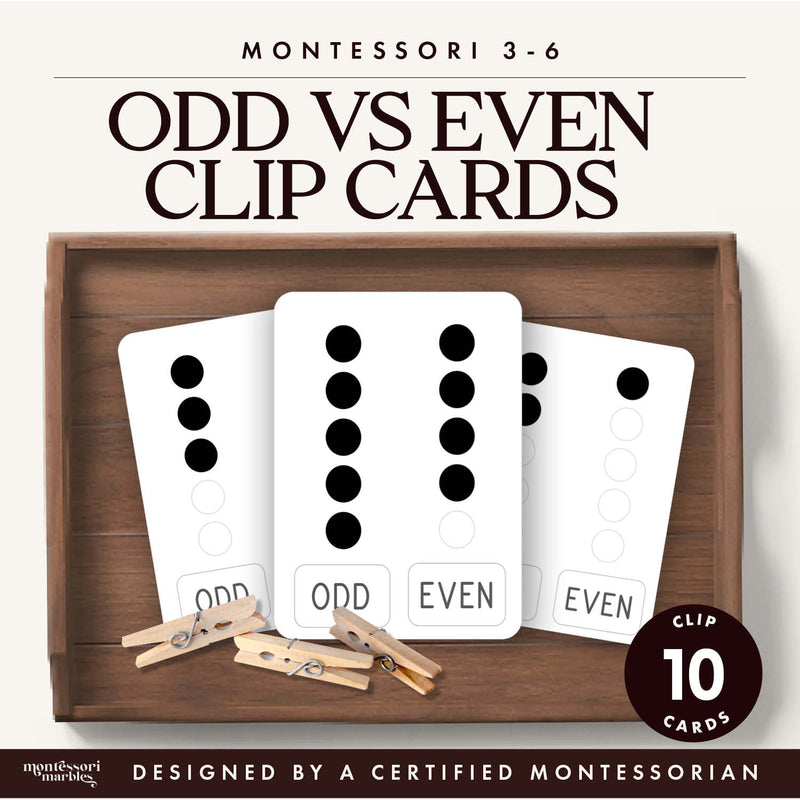Odd vs Even Clip Cards