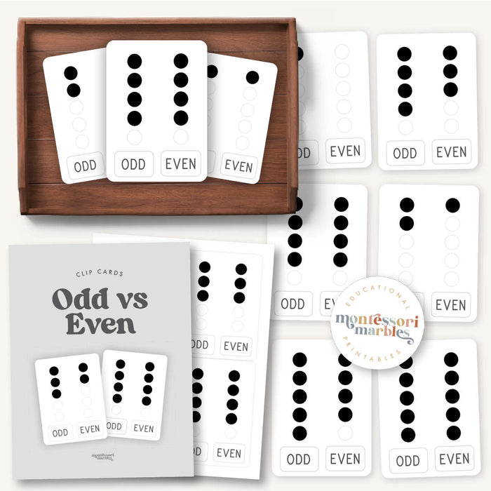 Odd vs Even Clip Cards