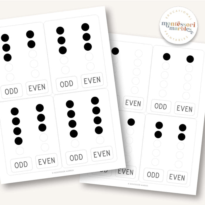 Odd vs Even Clip Cards