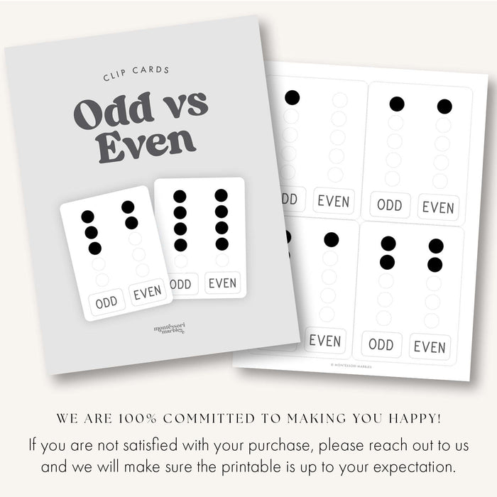 Odd vs Even Clip Cards
