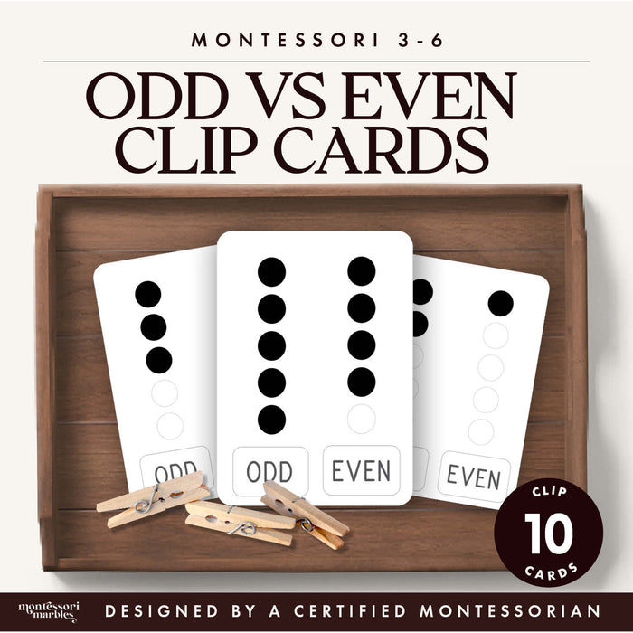 Odd vs Even Clip Cards