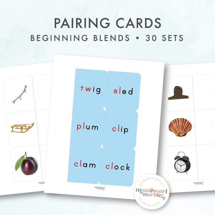 Blue Series Pairing Cards Beginning Blends