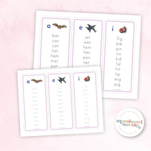 Load image into Gallery viewer, Montessori Pink Series Word Lists
