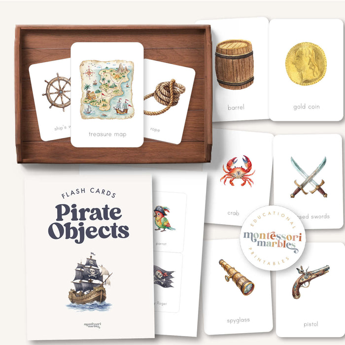 Pirate Objects Flash Cards