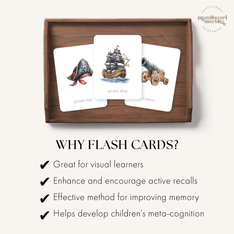 Pirate Objects Flash Cards