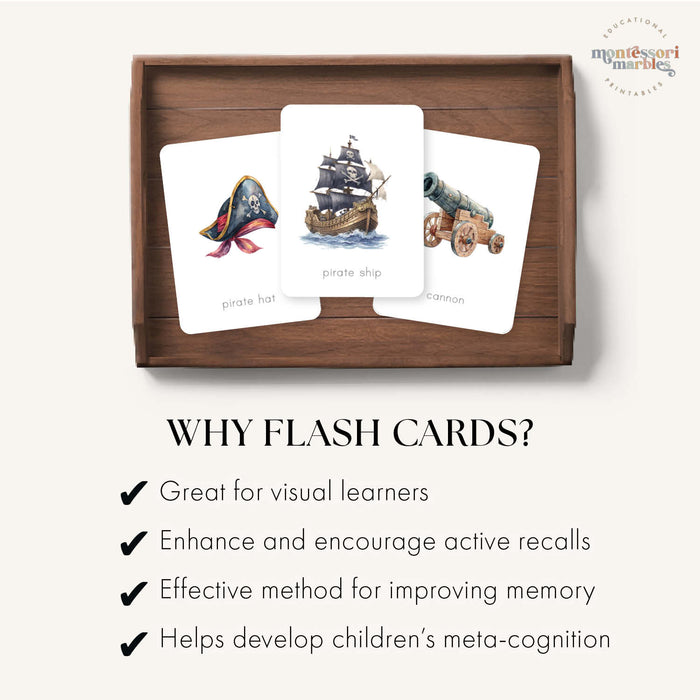 Pirate Objects Flash Cards