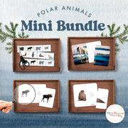 Polar animals activity bundle — winter-themed collection of arctic creature learning, ages 3-6
