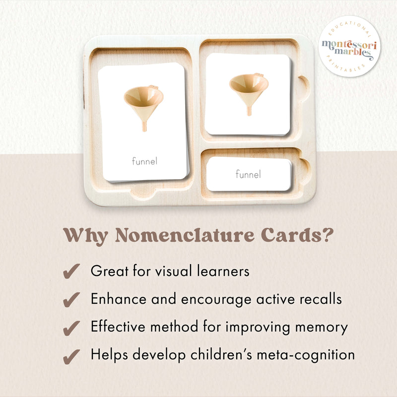 Practical Life Tools 3-Part Cards
