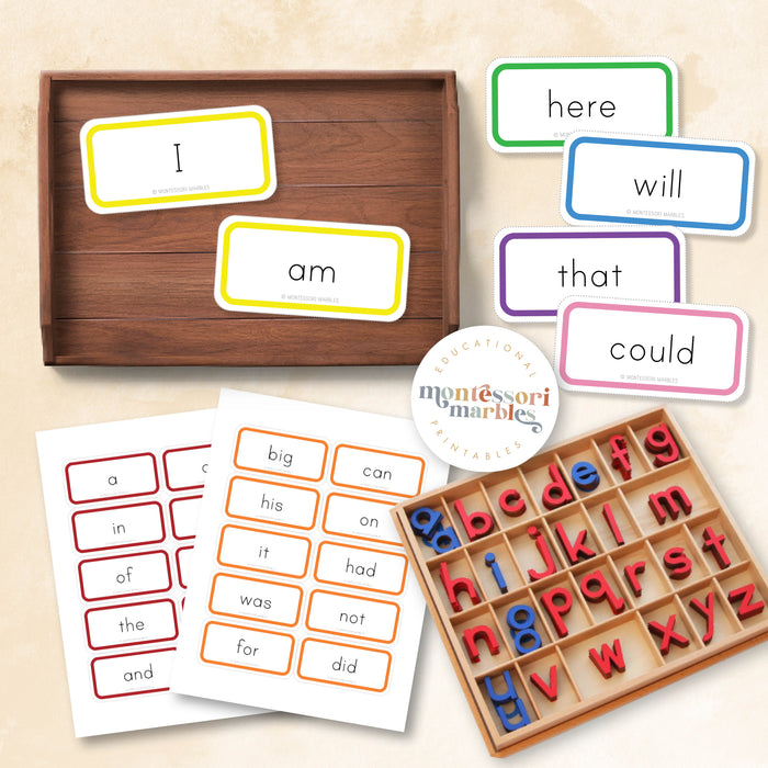 Sight Words (Montessori Puzzle Words)