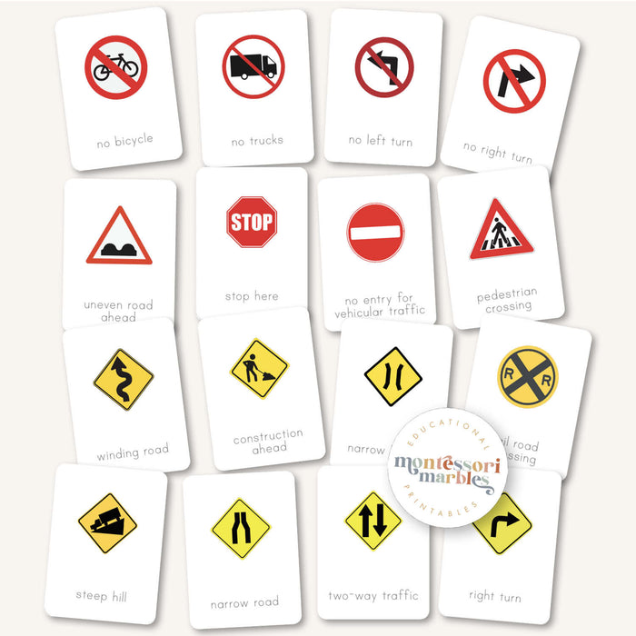 Road Signs Flash Cards
