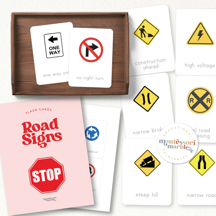 Road Signs Flash Cards