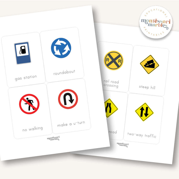Road Signs Flash Cards