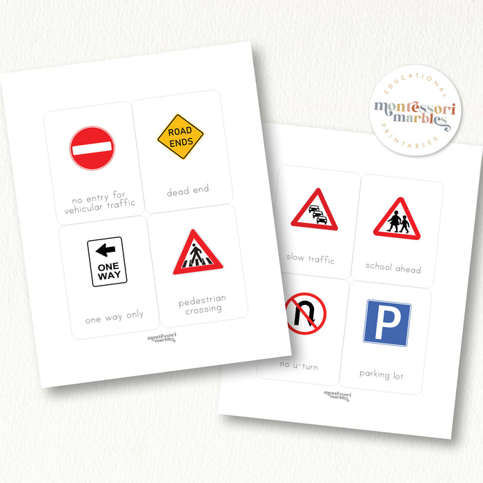 Road Signs Flash Cards