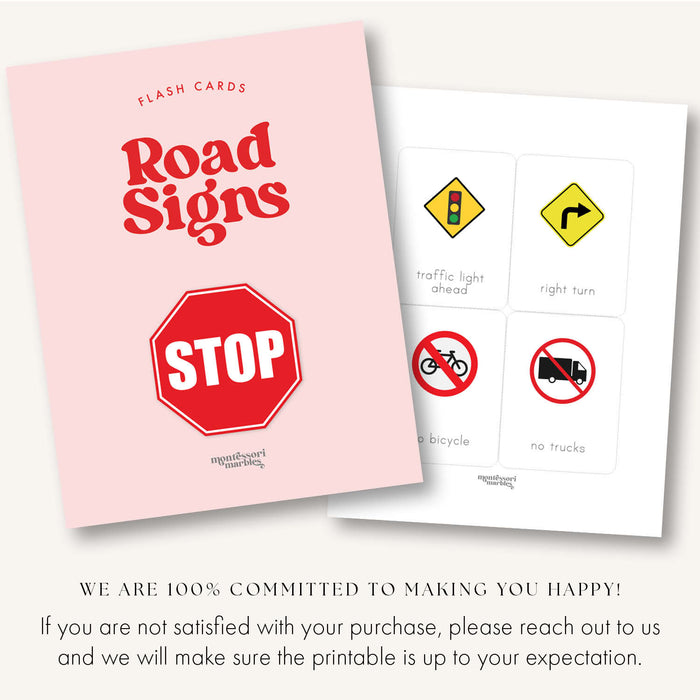 Road Signs Flash Cards