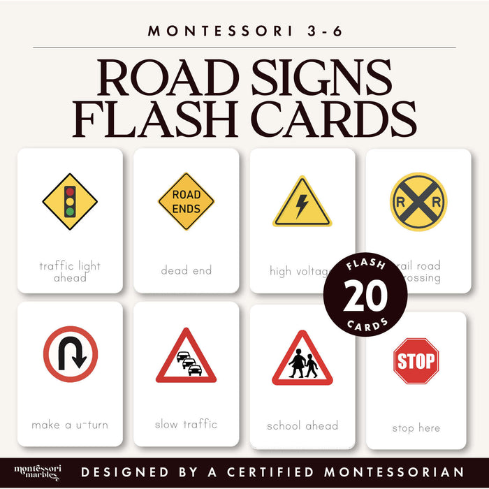 Road Signs Flash Cards