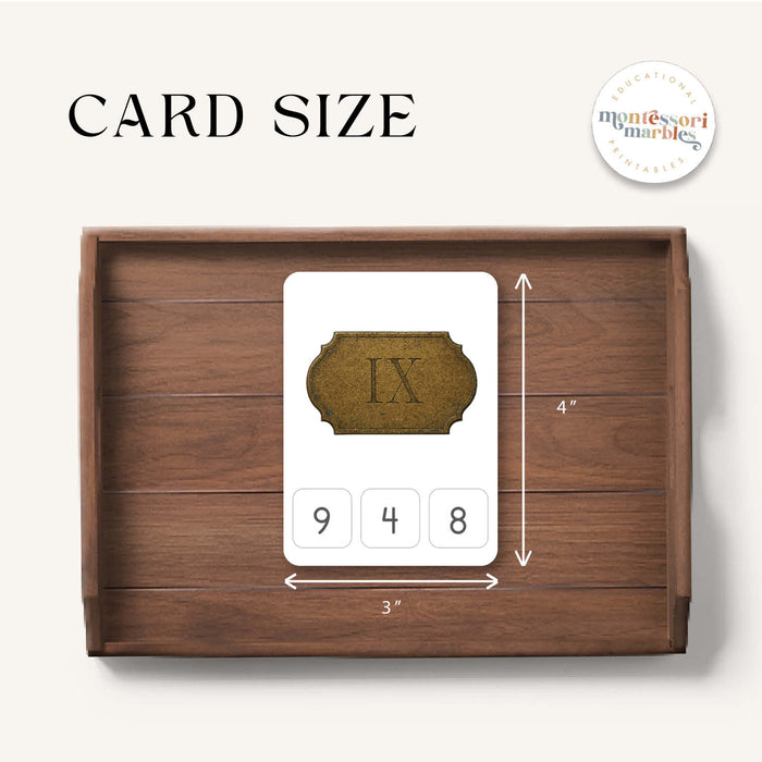 Roman Numerals Clip Cards
