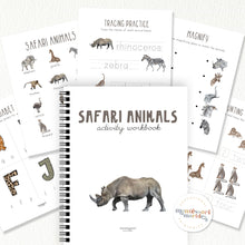 Load image into Gallery viewer, Safari Animals Activity Workbook
