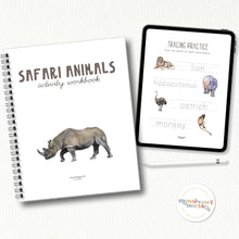 Load image into Gallery viewer, Safari Animals Activity Workbook
