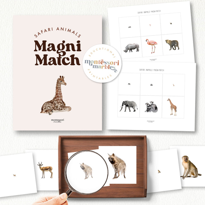Safari Animals Magni-Match