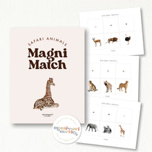 Load image into Gallery viewer, Safari Animals Magni-Match
