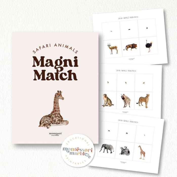 Safari Animals Magni-Match